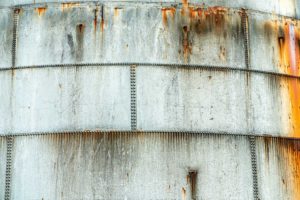 Corrosion and Rustting on Storage Tank - Sign for Tank Inspection